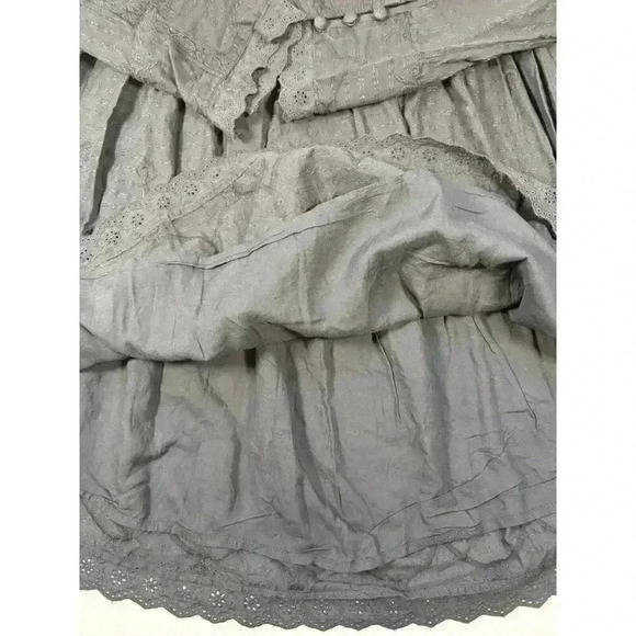 NWOT Free People Black Embroidered Size Small Mini Dress - Picture 9 of 9